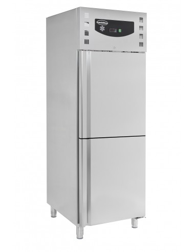 Réfrigérateur 237+237 litres en inox à 2 températures GN 2/1, -2°/+8°C|-18°/-22°C