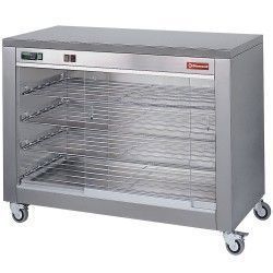 Armoire vitrine chauffante 60 poulets, sur roues