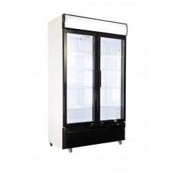Armoire à boissons réfrigérée 750 litres brut avec portes en verre, +2°/+10°C