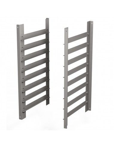 Structures à platines (600x400 mm & GN1/1), 8 niveaux, pour piètement