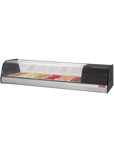 Vitrine à tapas réfrigérée, 6x GN 1/3 - 40 mm (inclus)