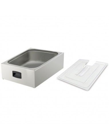 Cuve GN 2/1 pour cuiseur sous-vide avec couvercle