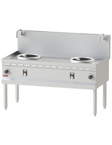 Fourneau wok induction 2 zones - Ø300 MM