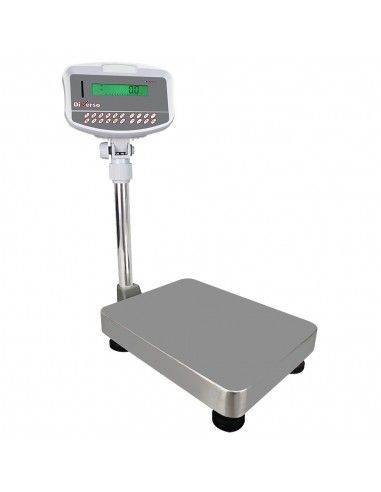 Bascule électronique inox avec colonne, 32Kg x 1g
