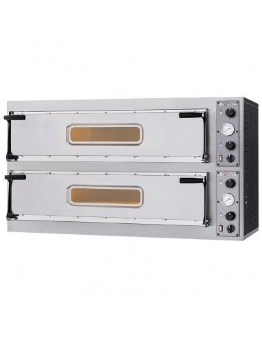 Four électrique 2x 3 pizzas diam. 350mm, 2 chambres
