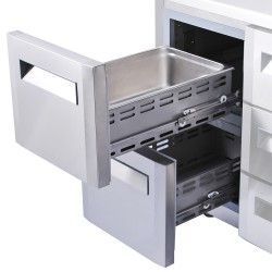 Kit bloc 2 tiroirs (1/2 + 1/2 )