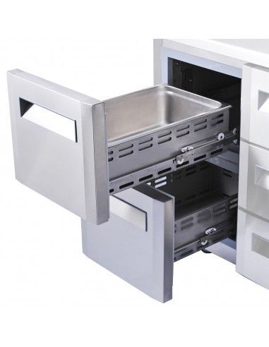 Kit bloc 2 tiroirs (1/2 + 1/2 )