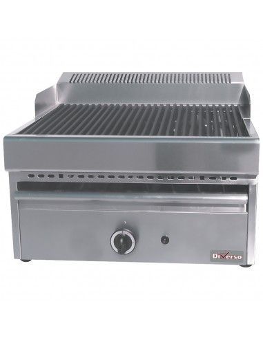 Grill-vapeur gaz avec grille de cuisson en fonte -Top-