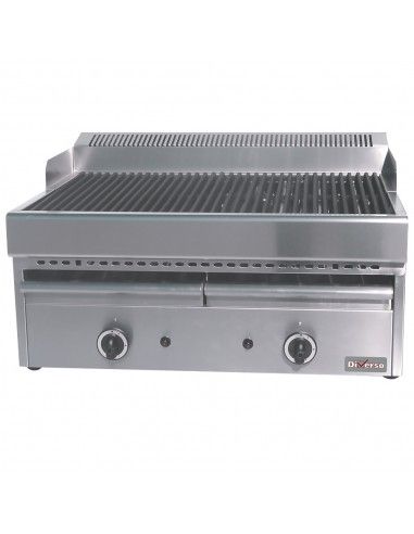 Grill-vapeur gaz avec grille de cuisson en fonte -Top-