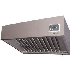 Hotte complète (7/7-1500 M3/h) 120 Pa, variateur, 2 filtres