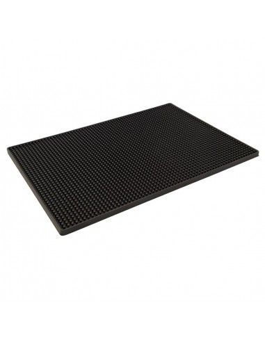Tapis de bar Beaumont noir 300 x 450 mm
