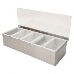 Boîte à compartiments Beaumont en inox 5x568 ml