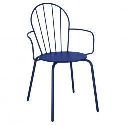 Fauteuils Bolero Adeline bleu marine (lot de 4)