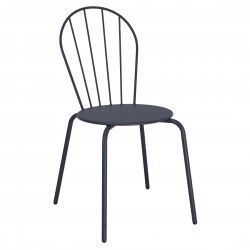 Chaises Bolero Adeline bleu ardoise (lot de 4)