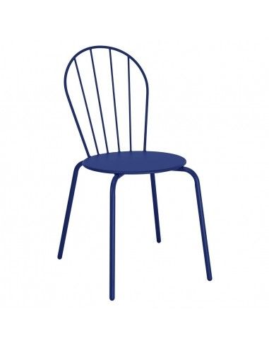Chaises Bolero Adeline bleu marine (lot de 4)