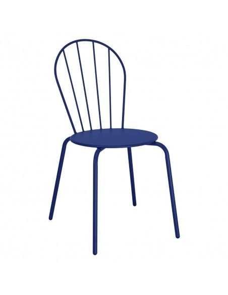 Chaises Bolero Adeline bleu marine (lot de 4)