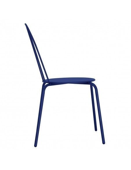 Chaises Bolero Adeline bleu marine (lot de 4)