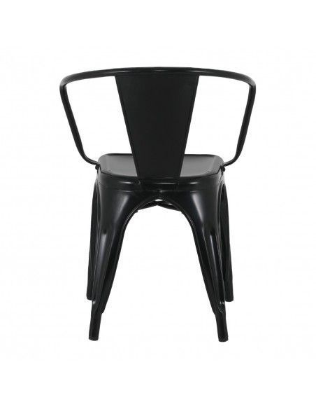 Fauteuils Bolero Bistro Curve noirs (lot de 4)