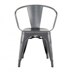 Bolero Bistro Curve Fauteuils Gunmetal (lot de 4) 2
