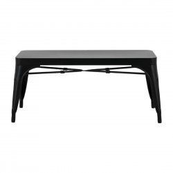 Bancs en métal noir Bolero Bistro 1000 mm (lot de 2) 2