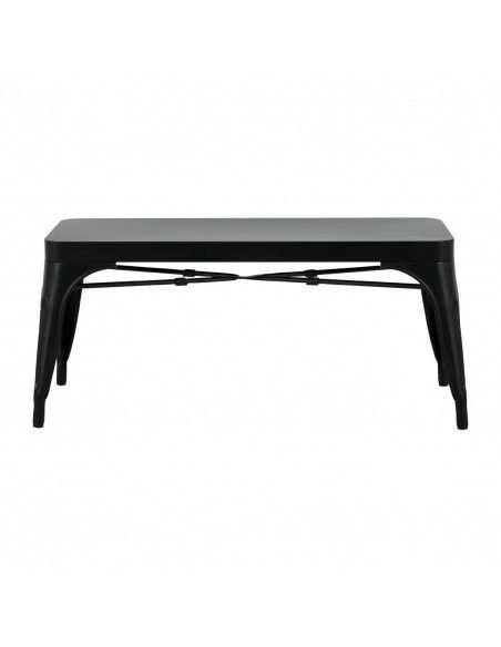Bancs en métal noir Bolero Bistro 1000 mm (lot de 2)