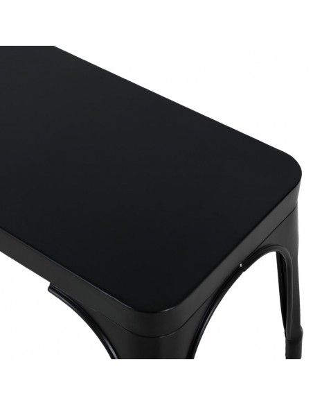 Bancs en métal noir Bolero Bistro 1000 mm (lot de 2)