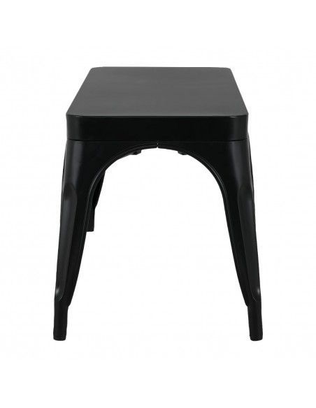Bancs en métal noir Bolero Bistro 1000 mm (lot de 2)