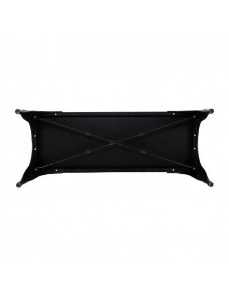 Bancs en métal noir Bolero Bistro 1000 mm (lot de 2)