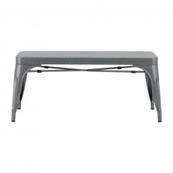 Bancs en métal gris acier Bolero Bistro 1000 mm (lot de 2) 2