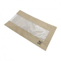 Sacs à pain avec fenêtre en papier cristal Fiesta Compostable 320x180x40mm (lot de 1000) 2