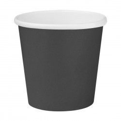 Gobelets boissons chaudes simple paroi Fiesta Recyclable 177ml noirs (lot de 1000)
