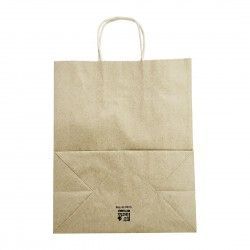 Grands sacs en papier avec poignée torsadée Fiesta Recyclable marron (lot de 250) 2