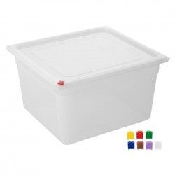 Bacs PP Hygiplas Click GN 2/3 avec couvercles et 7 clips de couleur 200mm 16,1L (lot de 4) 2