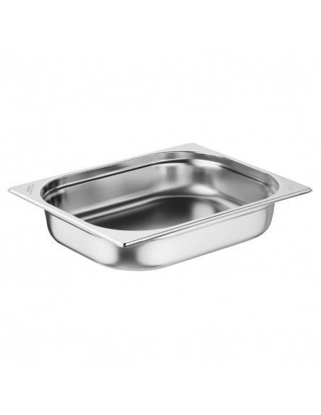 Bacs GN 1/2 en inox Nisbets Essentials 65& 8239 mm (lot de 3)