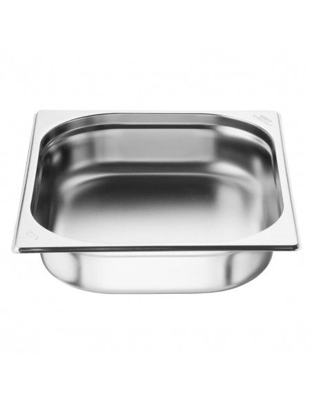 Bacs GN 1/2 en inox Nisbets Essentials 65& 8239 mm (lot de 3)