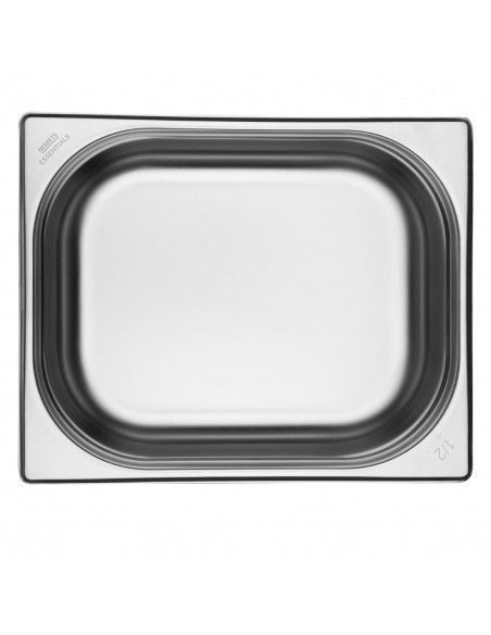 Bacs GN 1/2 en inox Nisbets Essentials 100 mm (lot de 3)