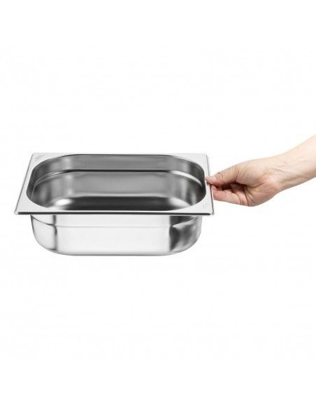 Bacs GN 1/2 en inox Nisbets Essentials 100 mm (lot de 3)