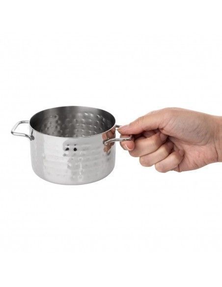 Mini cocotte de présentation martelée Olympia 460 ml