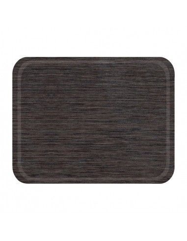 Plateau de service en mélamine Roltex Self antidérapant 46x36cm wengé