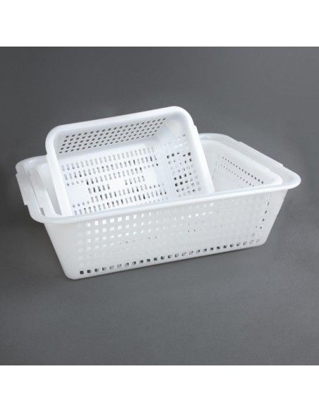Passoire rectangulaire blanche Vogue 395 x 303mm