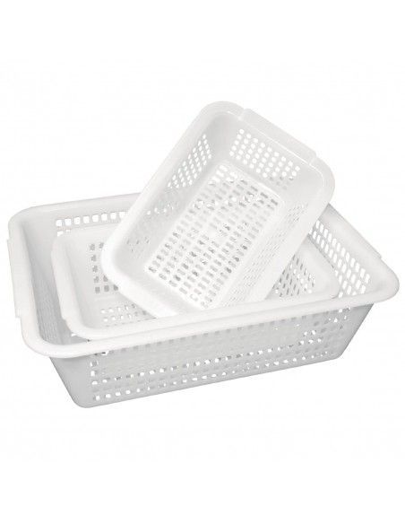Passoire rectangulaire blanche Vogue 395 x 303mm