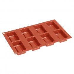 Plaque de 8 moules à gâteau carré en silicone Vogue 2