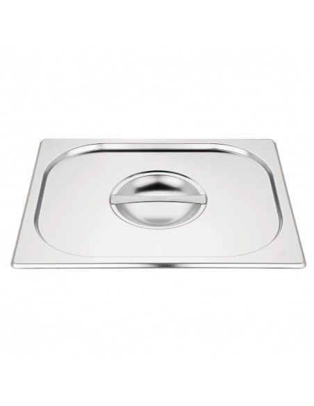 Ensemble de bacs GN 2 x 1/2 en inox avec couvercles Vogue