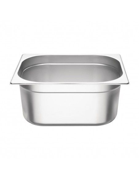 Ensemble de bacs GN 2 x 1/2 en inox avec couvercles Vogue