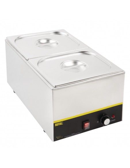 Ensemble de bacs GN 2 x 1/2 en inox avec couvercles Vogue