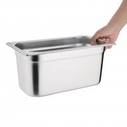 Ensemble de bacs GN 1/3 et 4 x 1/6 en inox avec couvercles Vogue 2