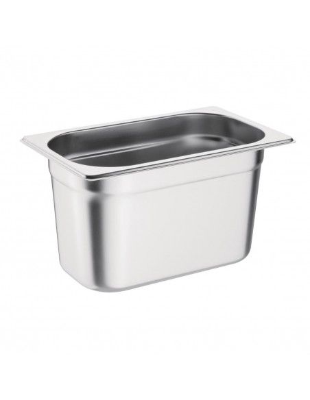 Ensemble de 4 bacs GN 1/4 en inox avec couvercles Vogue