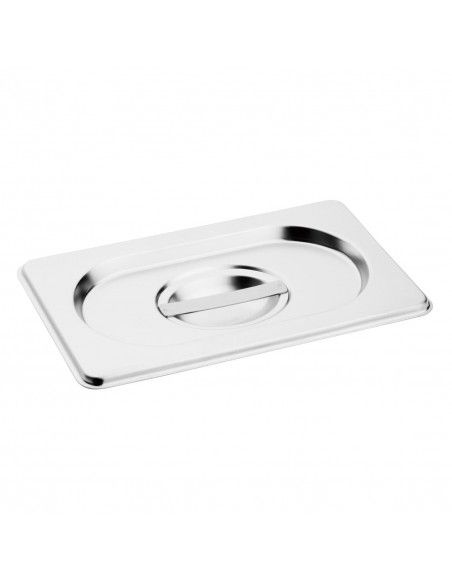 Ensemble de 4 bacs GN 1/4 en inox avec couvercles Vogue