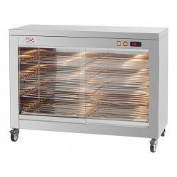 Meuble chaud inox surroues pour rôtissoiremodèle EKO