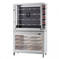 Meuble chaud inox surroues pour rôtissoiremodèle EKO 2